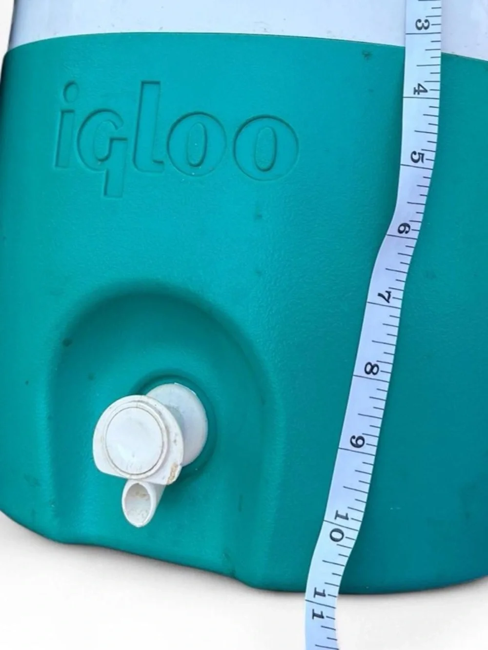 Vintage Igloo Plastic Beverage Cooler Water Jug Teal Purple 90s Camp Nostalgia